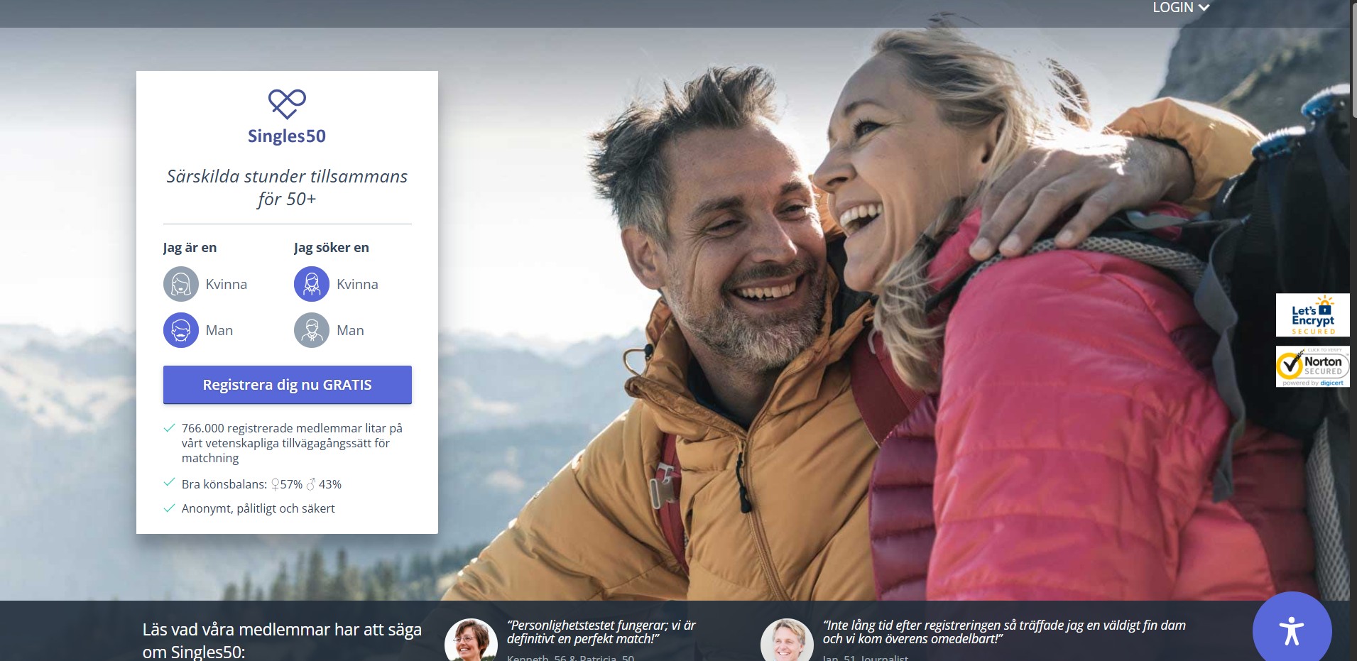 Singles50 Norge