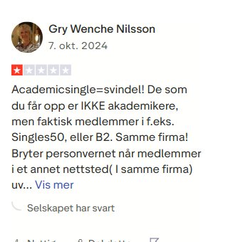 Positiv Academic Singles anmeldelse 3