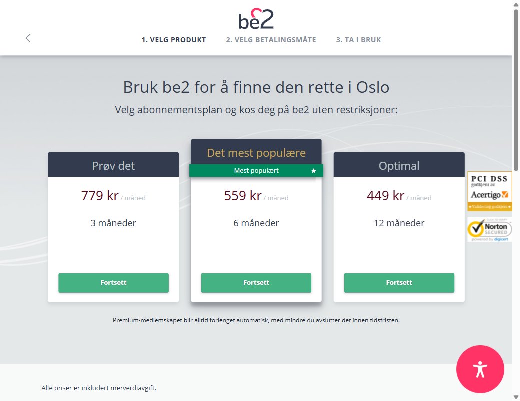 premium be2 1