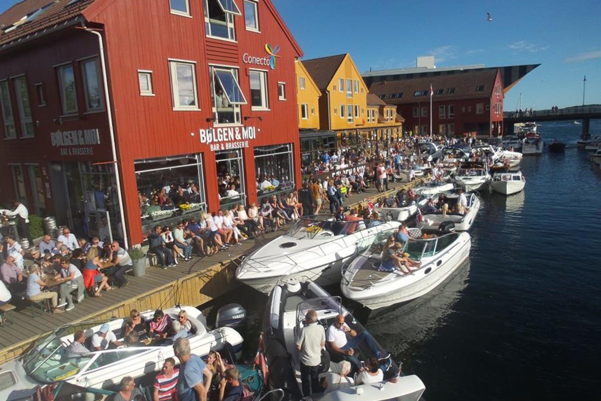 Fiskebrygga havneomr&aring;det i Kristiansand