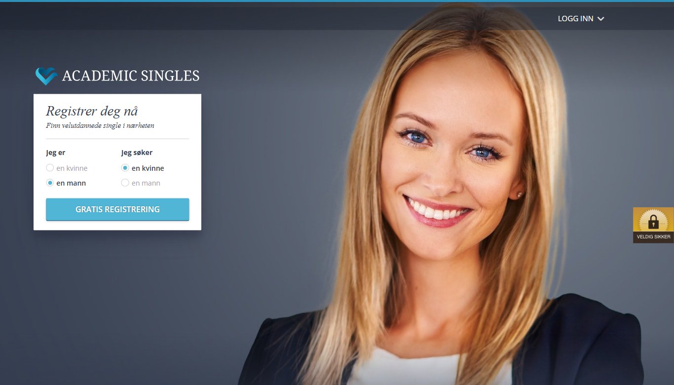 Academic Singles Norge, forside