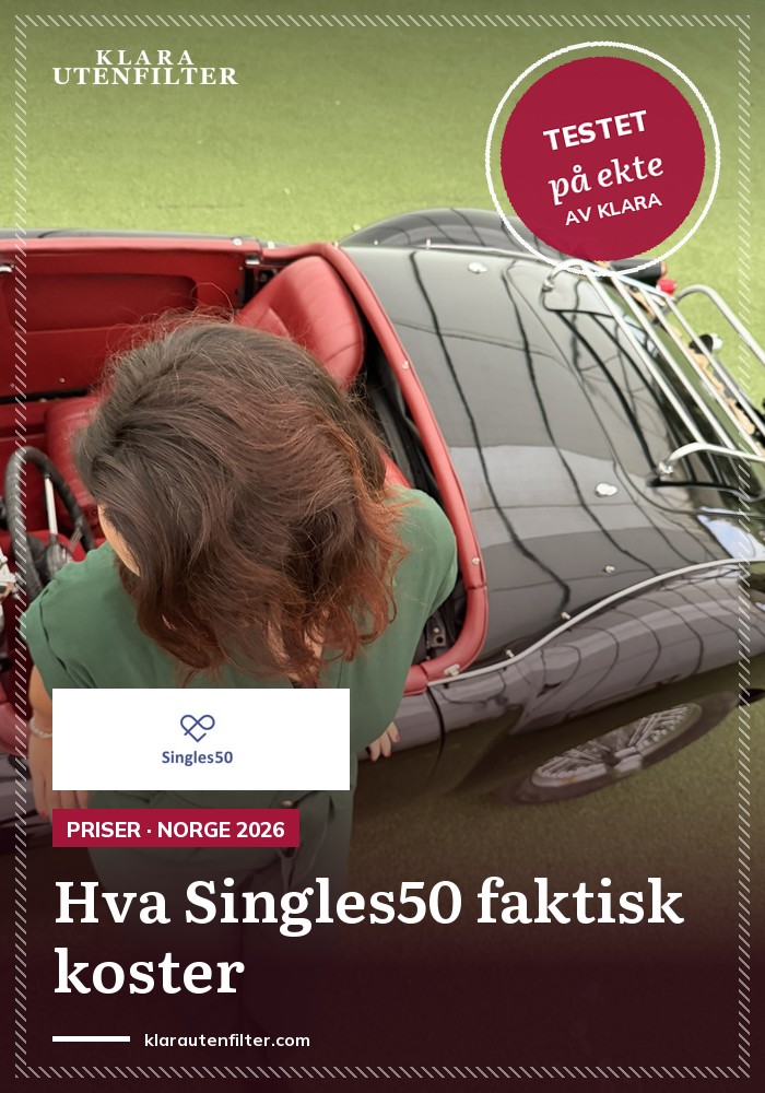 Singles50 kostnader 2026: hva det faktisk koster å finne en partner etter 50